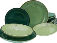 CreaTable Tafelservice Geschirr-Set NATURE COLLECTION (12-tlg), 4 Personen, Steinzeug, Service, handwerklicher Look, 12 Teile, für 4 Personen