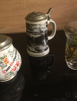 Bierkrüge mit Zinndeckel - Suhl