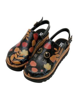 DOGO Akita Find The Cat Damen Sandalen Sandale Handgefertigt