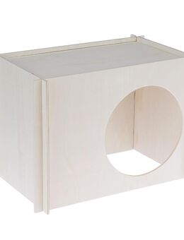 TIAKI Kleintierhaus - Größe L: L 40 x B 25 x H 28 cm (Kaninchen, Meerschweinchen, etc.)