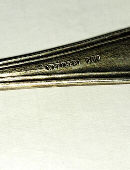 Chippendale Kaffeelöffel Wellner mit 100 er Silber Auflage - Heiligenstadt (Heilbad)