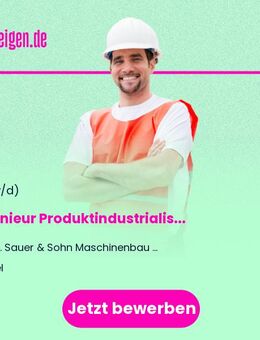 Ingenieur (m/w/d) Produktindustrialisierung - Kiel