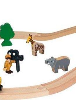 BRIO® Spielzeug-Eisenbahn BRIO® WORLD, Safari Bahn Set, FSC® - schützt Wald - weltweit
