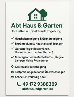 Abt Haus&Garten - Ihr Helfer in Krefeld und Umgebung - Krefeld
