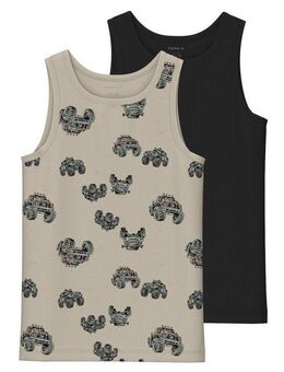 Name It Unterhemd NKMTANK TOP 2P PEYOTE MONSTER TRUCK NOOS (Packung, 2-St)
