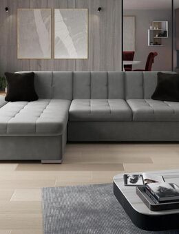 Ecksofa/Couch 278x161x76cm inkl. Polsterhocker 96x70x41cm NEU - Wiesbaden Kostheim