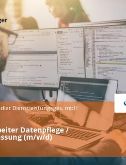 Sachbearbeiter Datenpflege / Datenerfassung (m/w/d) - Köln