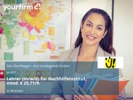 Lehrer (m/w/d) für Nachhilfeinstitut, mind. € 25,71/h - Bremen