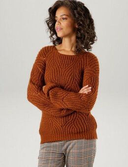 Aniston CASUAL Strickpullover im dezenten, extravaganten Ajour-Strick-Muster
