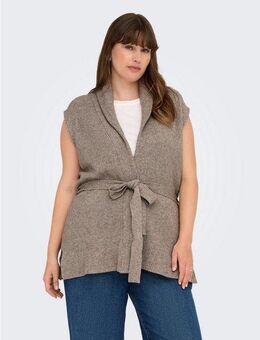 ONLY CARMAKOMA Strickweste CARKATIA SL RIB WRAP VEST KNT