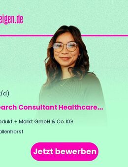 (Senior) Research Consultant Healthcare Research (m/w/d) - Wallenhorst