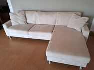 Eck- Couch, hochwertig gepolstert, Farbe Beige - Büttelborn