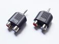 Sonstiges 2 St. Chinch Y-Adapter 3,5mm Klinkenstecker auf 2x Chinch-Buchse in 56626