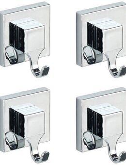 WENKO Wandhaken, (Set, 4-St), Befestigen ohne bohren