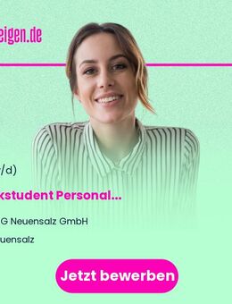 Werkstudent Personal (w/m/d) - Neuensalz
