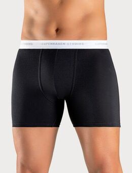 Copenhagen Studios Langer Boxer Boxershorts für Herren (Packung, 3-St., 3er-Pack) mit längerem Bein und Logobund