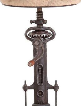 Gutmann Factory Sitzhocker Strike, mit gusseisernem Fuß in Fabrik Optik