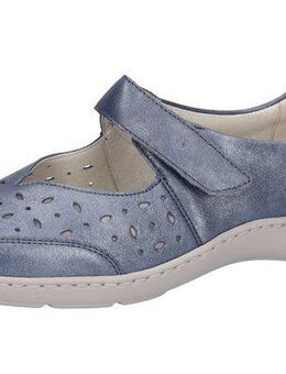 Waldläufer HENNI Riemchenballerina, Keilabsatz, Halbschuh, Komfortschuh mit Perforation, Weite H