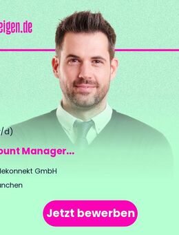 (Key-) Account Manager (M/W/D) - München