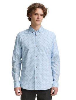 TOM TAILOR Denim Langarmhemd POPLIN mit Streifenmuster