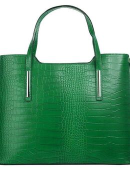 Cluty Henkeltasche, echt Leder, Made in Italy