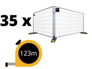 Paket: 35 x Bauzaun mit Füßen & Schellen (120,75m) - Vechelde