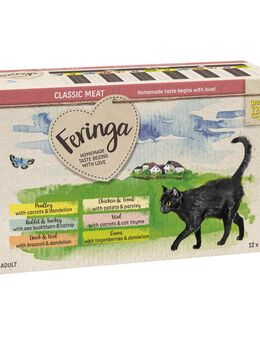 Sparpaket Feringa Classic Meat Menü Pouch 48 x 85 g Mixpaket 2 (6 Sorten)