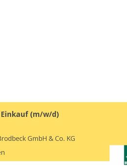 Teamleiter Einkauf (m/w/d) - Metzingen