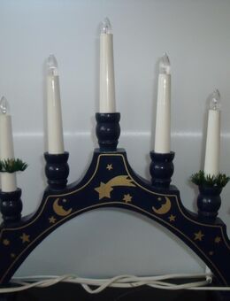 Weihnachts Holz Lichterbogen + Geschenk , Strom 3 - 4 W + Geschenk Silber Kette . - Aachen