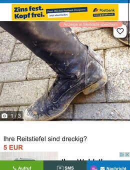 Ihre Reitstiefel sind dreckig? - Freiburg (Breisgau)
