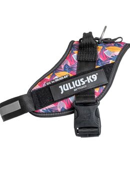 Limited Edition Julius-K9 IDC® Powerharness, Leaf 2 - Größe M/0: Brustumfang 58 - 76 cm