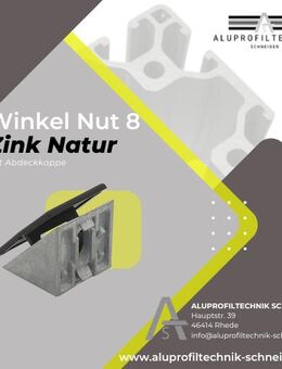 Winkel 40x40 ZN Natur Nut 8 I-Typ, Aluprofil, Item kompatibel, Bosch kompatibel - Rhede