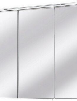 Schildmeyer Spiegelschrank Profil Breite 70 cm, 3-türig, LED-Beleuchtung, Schalter-/Steckdosenbox