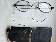 Antik Brille m Etui um 1900 Sammlerstück Optiker Dekoration - Erfurt