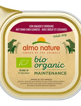 Almo Nature BioOrganic Maintenance 6 x 100 g - mit Bio Rind & Bio Gemüse