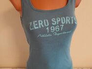 Box#9 zero Tank Top S 36 geripptes Trägertop Trägershirt Shirt grün Sport - Mühlberg (Elbe) Zentrum