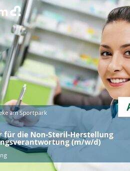 Apotheker für die Non-Steril-Herstellung mit Führungsverantwortung (m/w/d) - Unterhaching