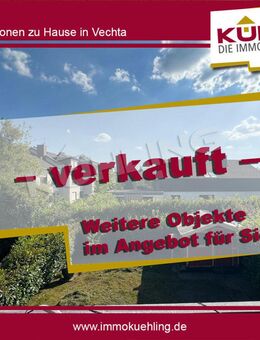 Bezugsfrei! Sanierungsbedürftige Doppelhaushälfte nebst Garage in Vechta - Vechta