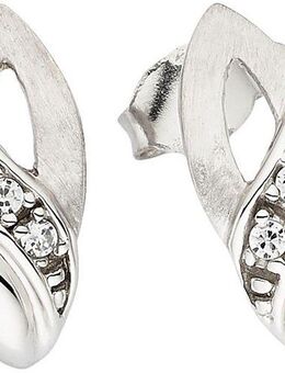 Bruno Banani Paar Ohrstecker Schmuck Geschenk Silber 925 Ohrringe Tropfen, B0253E/90/03, mit Zirkonia (synth)