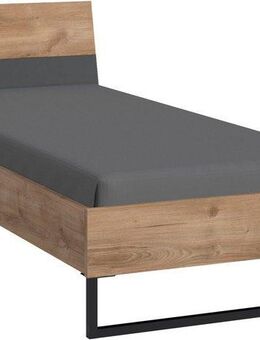 Wimex Einzelbett Texel erhältlich in den Breiten 90 & 140cm, Mit Metallkufe, Bett im Industrial Look