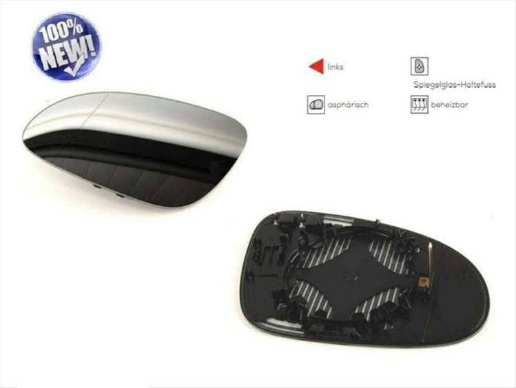 SPIEGELGLAS LINKS BEHEIZT ASPHÄRISCH VW GOLF 5 VAR 1K5 1K0857521K - Dortmund Wickede