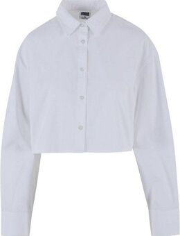 URBAN CLASSICS Klassische Bluse Urban Classics Damen Ladies Cropped Oversized Blouse