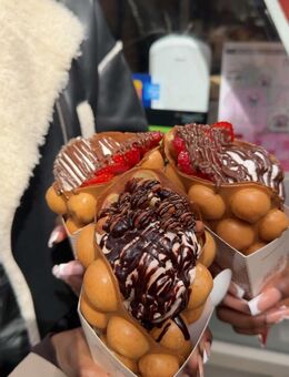Bubble waffles in London (china town) - Essen