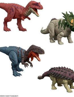 Mattel® Actionfigur Jurassic World, Rebirth, Wild Roar, Dino Sortiment mit Geräuschen, (1-tlg), Lieferung erfolgt sortiert