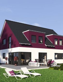 Moderne Stadtvilla als Zweifamilienhaus in Schmelz-Außen: Neubau in toller Lage! - Schmelz