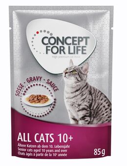 Concept for Life All Cats 10+ - in Soße - 12 x 85 g