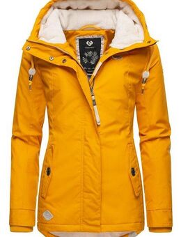 Ragwear Winterjacke Monade Damen Winterparka mit Kapuze und m. Fleece gefüttert