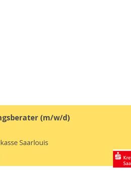 Finanzierungsberater (m/w/d) - Saarlouis