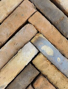 Orig histo altes Ziegelpflaster Altstadt Pflasterklinker Pflastersteine Pferdestall used look - Salzatal