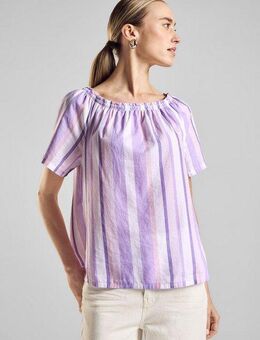 STREET ONE Carmenbluse aus reiner Baumwolle